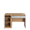 Masa de birou din pal, cu 1 sertar si 1 usa, pentru copii si tineret, Plano 06 Stejar / Gri / Alb, L120xl55xH76 cm (2)