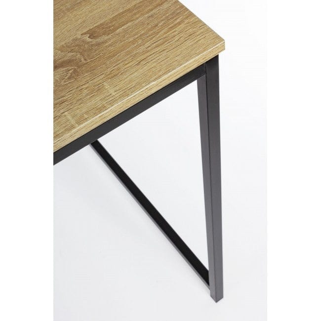 Masa de birou din pal si metal Elettra Natural / Negru, L120xl60xH70 cm (1)