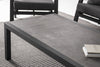 Masa de cafea pentru gradina / terasa, din aluminiu si ceramica, Kledi Rectangle Antracit, L120xl70xH43 cm (2)