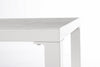 Masa de cafea pentru gradina / terasa, din aluminiu si ceramica, Kledi Rectangle Gri / Alb, L120xl70xH43 cm (4)