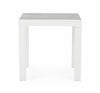 Masa de cafea pentru gradina / terasa, din aluminiu si ceramica, Kledi Square Gri / Alb, L50xl50xH46 cm (3)