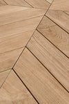 Masa de cafea pentru gradina / terasa din lemn de tec, Coachella Oval Natural, L120xl70xH33 cm (9)