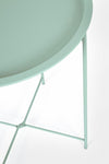 Masa de cafea pentru gradina / terasa, din metal, Wissant W-Tray D46 Verde Mint Mat, Ø46xH52 cm (1)