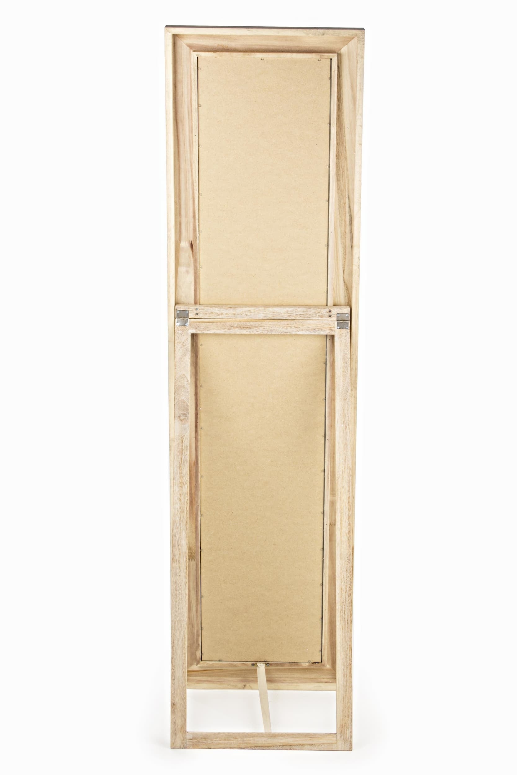 Oglinda decorativa de podea cu rama din lemn de Paulownia, Tiziano 2415 Rectangle ST Natural, l44xH174 cm (2)