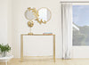 Oglinda decorativa cu rama metalica, Double Farfalle Auriu, l81xH52,5 cm (1)
