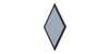 Oglinda decorativa Diamond Negru / Auriu, l49xH92 cm
