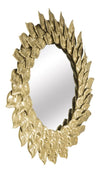 Oglinda decorativa din metal  Petal Auriu, Ø73 cm (1)