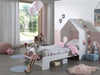 Set Mobila dormitor din MDF, pentru copii 2 piese Casami Alb, 200 x 90 cm (1)