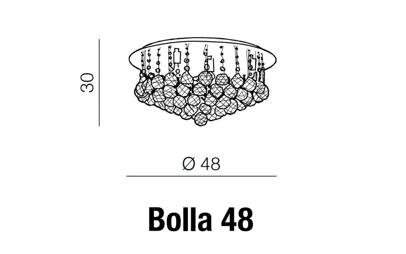 Plafoniera Bolla 48 Crom, AZ1287 (3)