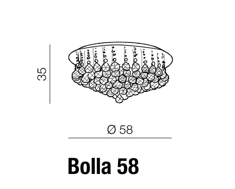 Plafoniera Bolla 58 Crom, AZ1288 (3)