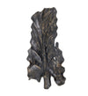Platou decorativ din lemn de tec Erosi Carved Leaf Negru / Natural, L55xl26xH5 cm (3)
