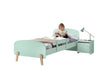 Set Mobila dormitor din lemn de pin si MDF, pentru copii 5 piese Kiddy Verde Mint, 200 x 90 cm (1)