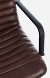 Scaun de birou directorial tapitat cu piele ecologica Gregory Maro / Negru, l61,5xA75xH101-108,5 cm (2)