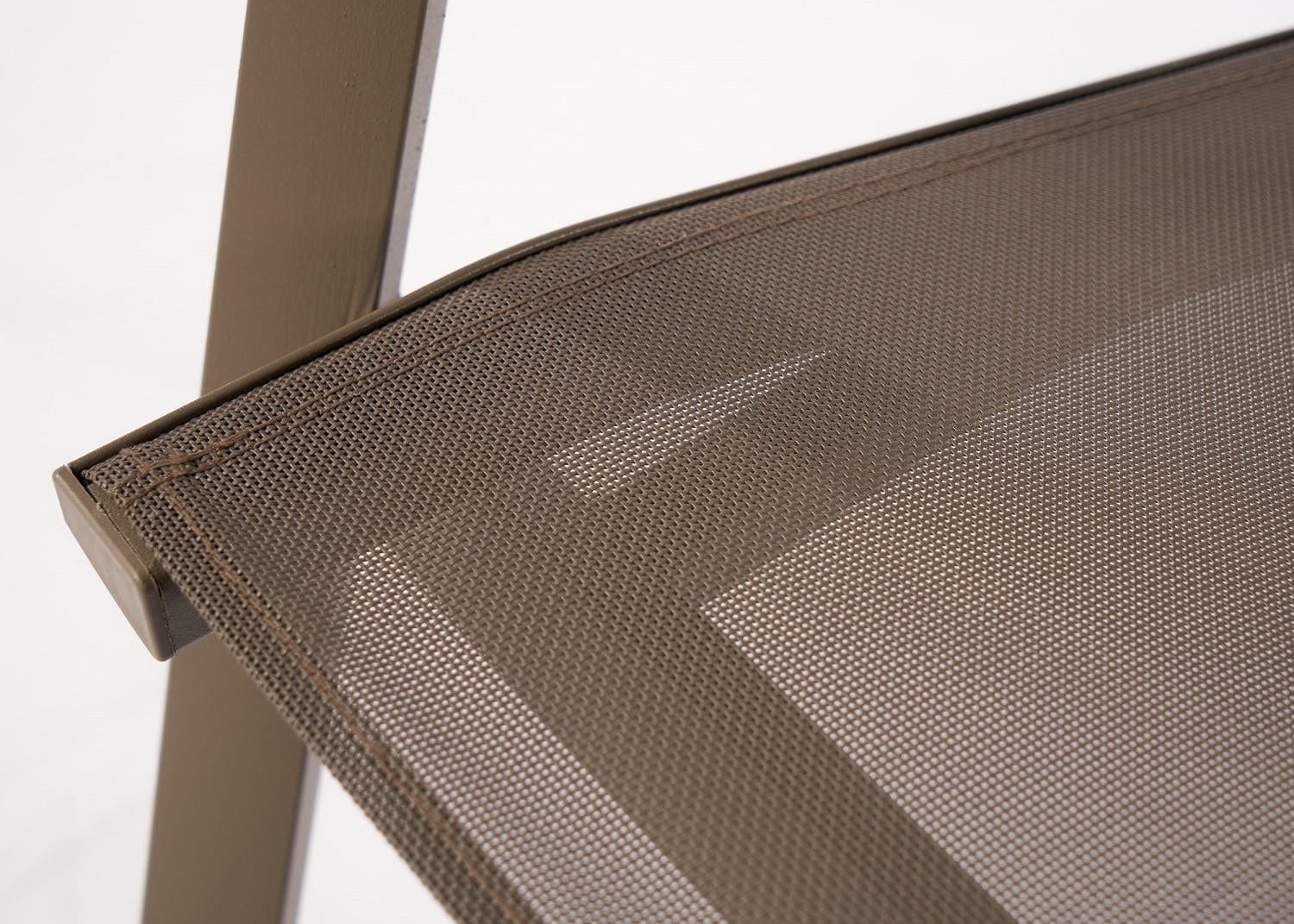 Scaun de gradina / terasa din aluminiu si material textil, Next Cappuccino, l60xA85xH65 cm (5)