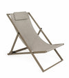 Scaun pliabil pentru terasa / plaja, din aluminiu si material textil, Taylor Grej, l60,5xA101,5xH73,5 cm