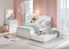 Sertar pat din pal, pentru tineret Selena Pink Alb, l194xA93xH24 cm (1)