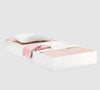 Sertar pat din pal, pentru tineret Selena Pink Alb, l194xA93xH24 cm (3)