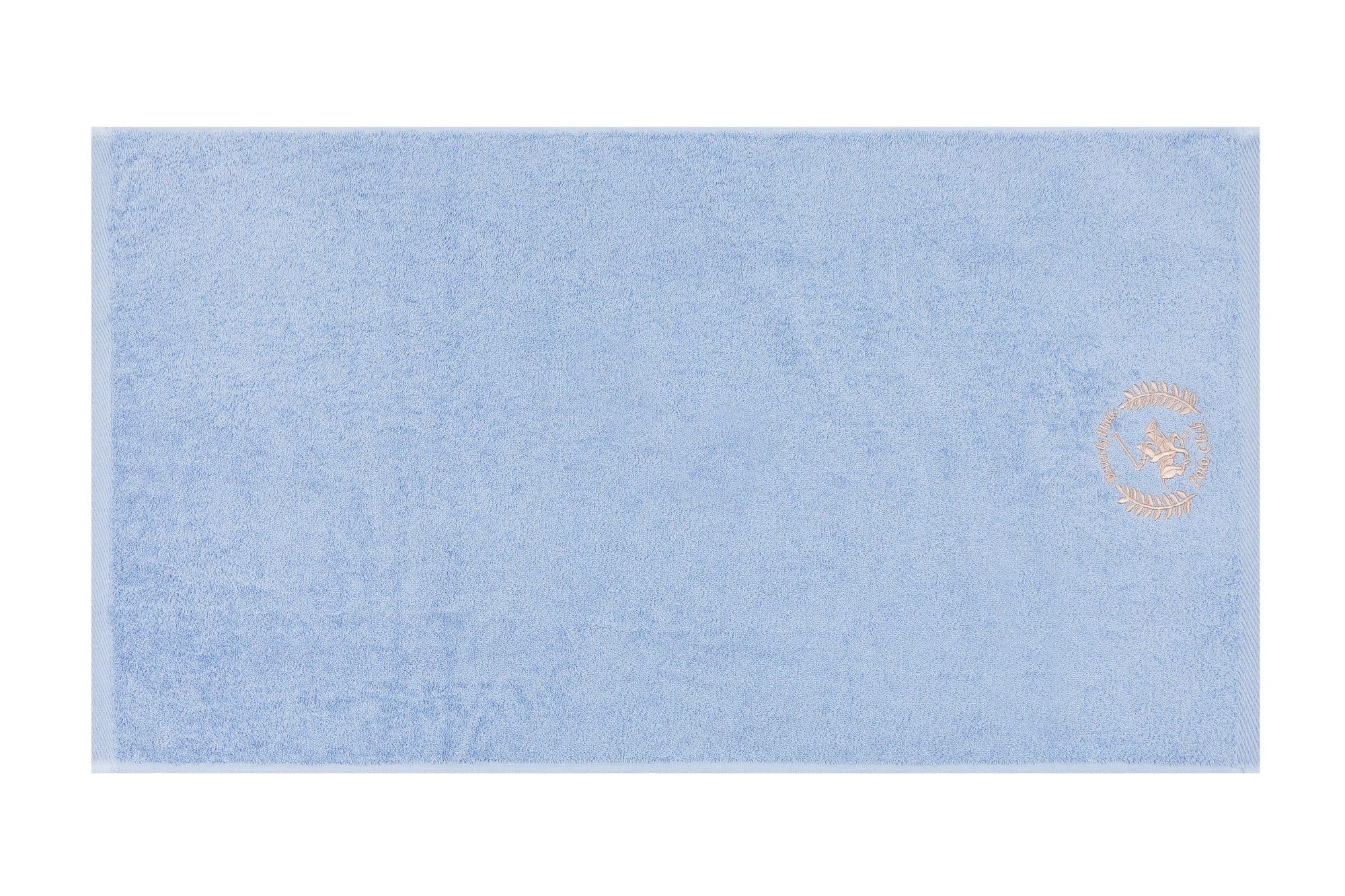 Set 2 prosoape baie din bumbac, Beverly Hills Polo Club 402 Albastru / Bej, 50 x 90 cm (4)