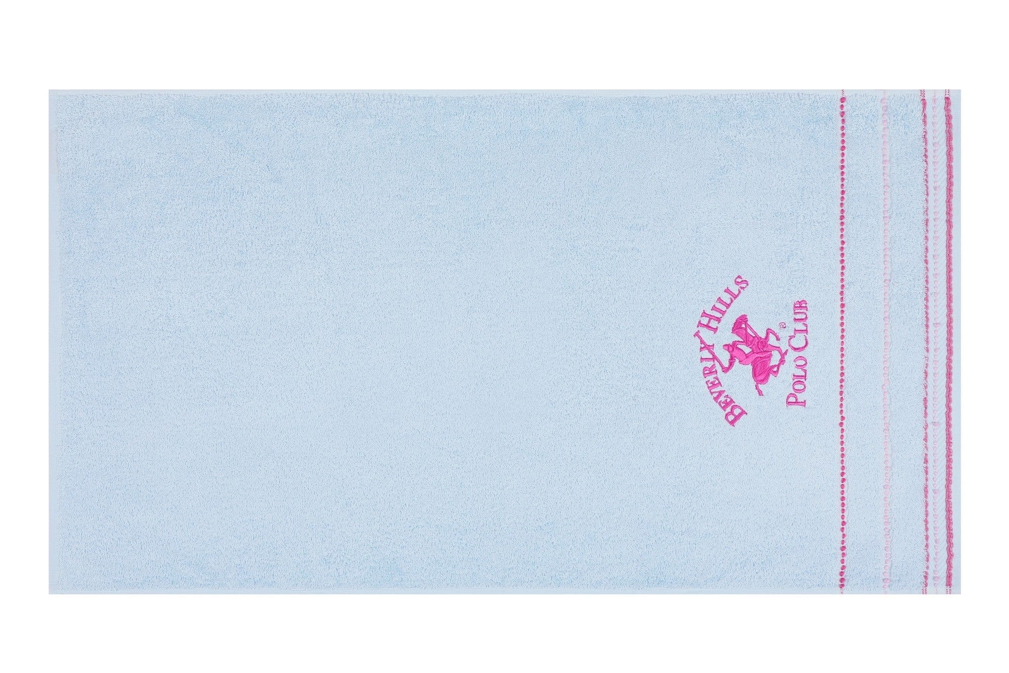 Set 2 prosoape baie din bumbac, Beverly Hills Polo Club 403 Bleu, 50 x 90 cm (4)