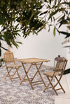 Set 2 scaune pliabile de gradina / terasa din bambus Joyce Natural, l50xA42xH92 cm (1)