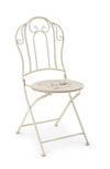 Set 2 scaune pliabile de gradina / terasa din metal Bike Crem, l38,5xA46xH93 cm (1)