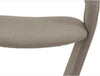 Set 2 scaune rotative tapitate cu stofa si picioare metalice, Firona Bej Inchis / Crom, l62xA62xH90 cm (7)