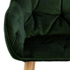 Set 2 scaune tapitate cu stofa si picioare din lemn Brooke Velvet Verde / Stejar, l58xA57xH83 cm (6)
