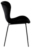 Set 2 scaune tapitate cu stofa si picioare metalice Batilda A-1 Velvet Negru, l48xA55xH82,5 cm (4)