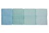 Set 4 prosoape baie, Lavinya Verde / Albastru, 50 x 90 cm (1)