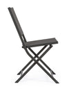 Set 4 scaune pliabile de gradina / terasa din metal si material textil Hilde Antracit, l48xA55,5xH82,5 cm (1)