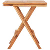 Set masa + 2 scaune pliabile pentru gradina / terasa, din lemn de tec, Arlo Natural / Albastru Deschis, L60xl60xH65 cm (3)