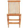 Set masa + 2 scaune pliabile pentru gradina / terasa, din lemn de tec, Arlo Natural / Bej, L60xl60xH65 cm (9)