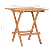 Set masa + 2 scaune pliabile pentru gradina / terasa, din lemn de tec, Arlo Natural / Crem, L60xl60xH65 cm (13)