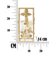 Suport lumanare din metal si sticla Butterfly Glam Auriu, l14xA14xH29 cm (6)