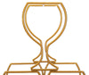 Suport metalic pentru sticle Rack 6 Auriu, l31xA12,7xH53 cm (5)