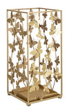 Suport metalic pentru umbrele, Butterfly Auriu, l22,5xA22,5xH48,5 cm