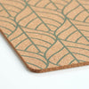 Suport vesela din pluta, Graphic Leave Natural / Verde Mint, L40xl30 cm (1)
