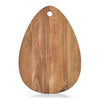 Tocator din lemn de salcam, Oriental Oval Large Natural, L40xl29xH2 cm (1)