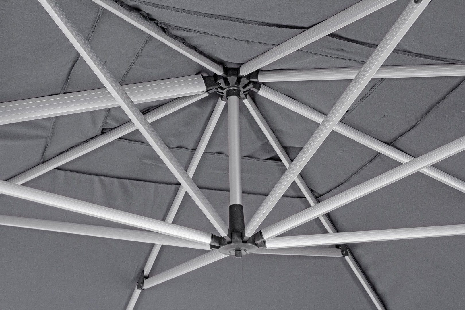 Umbrela de soare suspendata, Calis Gri Inchis, L400xl400xH308 cm (7)