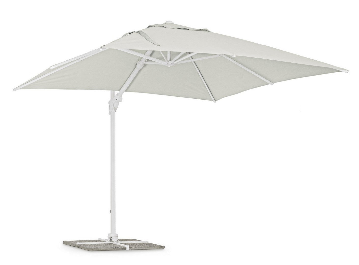 Umbrela de soare suspendata, Eden C Gri Deschis, L300xl300xH265 cm