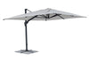 Umbrela de soare suspendata, Ines D Gri Deschis, L400xl300xH259 cm