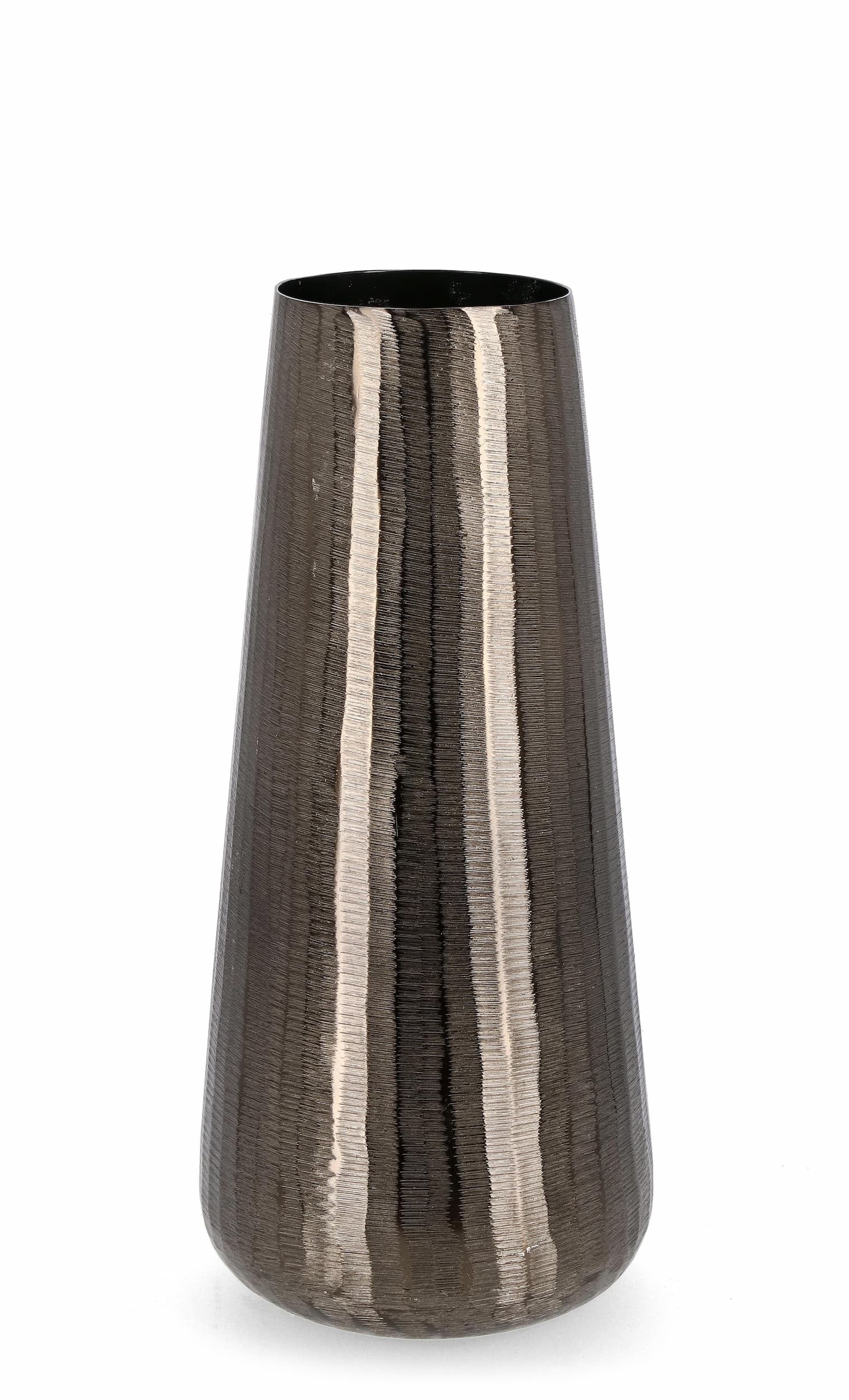 Vaza decorativa din aluminiu, Chisel Shaped M Antracit, Ø19xH45 cm