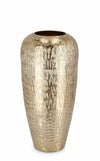 Vaza decorativa din aluminiu, Lathe Shaped L Auriu, Ø19xH39,5 cm