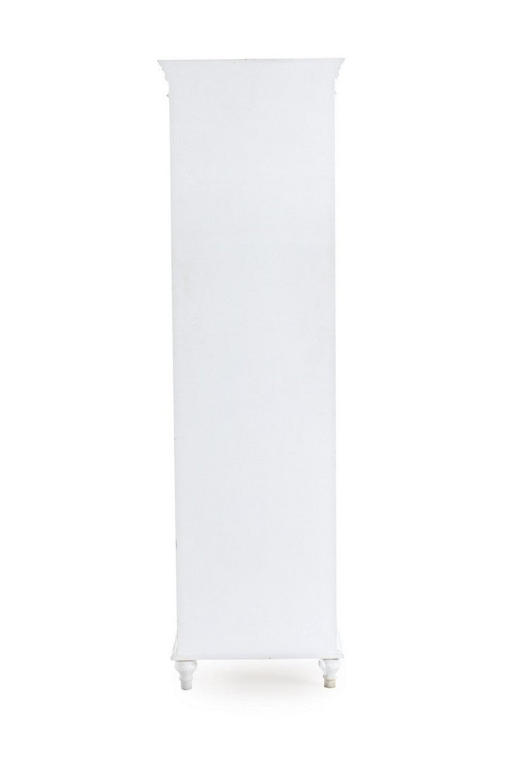Vitrina din MDF, cu 1 usa, Daisy Alb, l48xA33xH168 cm (3)