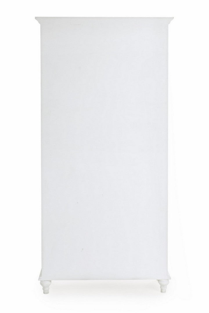 Vitrina din MDF, cu 2 usi, Daisy Large Alb, l77xA29xH161 cm (4)