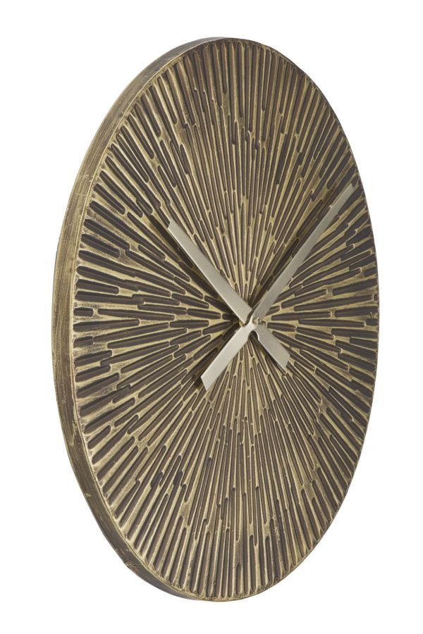Ceas de perete din metal, Opis Round Bronz, Ø50 cm (1)