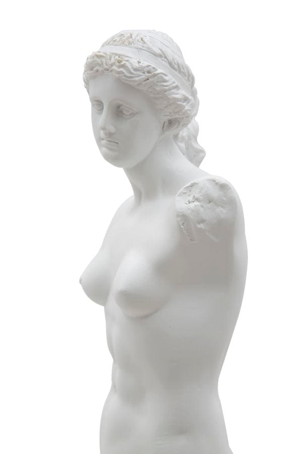 Decoratiune din polirasina, Statua Woman Alb, L14xl12xH49 cm (1)