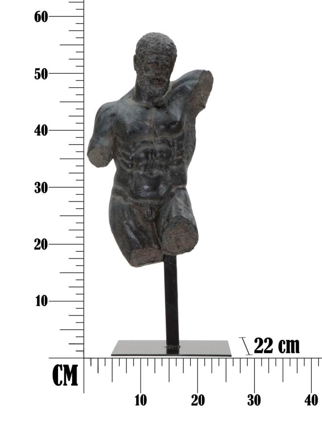 Decoratiune din polirasina, Museum Man Negru, L26xl22xH57,5 cm (6)