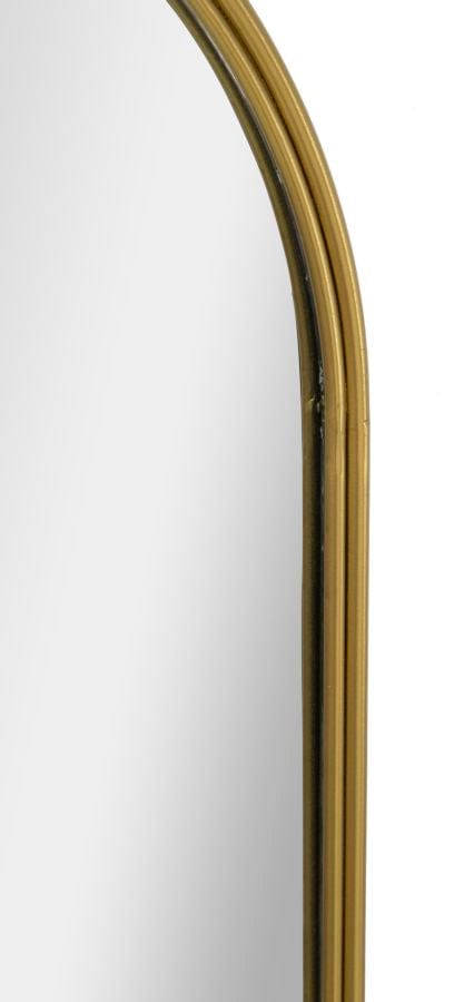 Oglinda decorativa din metal, Abiti Auriu, l40xH79,5 cm (2)