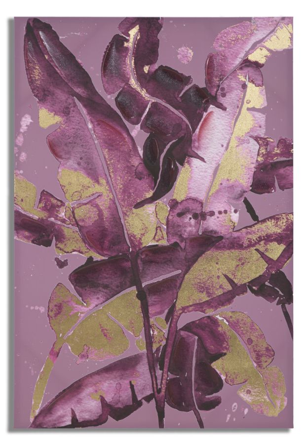 Tablou Canvas Dark Leaves Multicolor, 80 x 120 cm